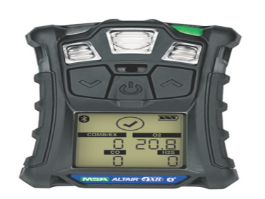 MSA 10178560 Altair 4XR Multigas Detector, 4 Gas (LEL, O2, CO, H2S), Global Charger, Bluetooth, Charcoal Case, 4 Year Factory Warranty