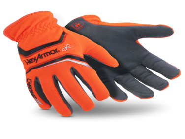 HexArmor Chrome SLT 4072 Synthetic Leather Palm Mechanics Gloves, ANSI Cut Level A6, Sold In Pairs