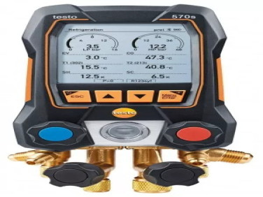 Testo 570s Smart Digital Manifold with Bluetooth, -15 to 870 psi, -58 to 302°F