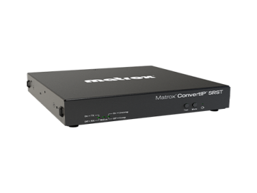 Matrox CONVERT IP SRST Single-Channel RJ45/SFP HDBaseT-to-IP Converter